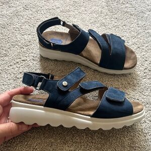 Wolky Women's Size 40 ‘Ikaria’ Adjustable Slingback Ankle Strap Strappy Sandals